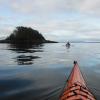 Photo of kayak in waters by Olden Island
